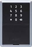 ABUS smarte Schlüsselbox KEYGARAGE One – per App mit Smartphone oder per Zahlencode bedienbar – Schlüsselkasten für 20 Schlüssel – auch ideal für Ferienwohnungen – Modell 787 zur Wandmontage, Schwarz