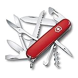 Victorinox Schweizer Taschenmesser Huntsman, Multitool, Swiss Army Knife mit 15 Funktionen, Klinge, Korkenzieher, Dosenöffner